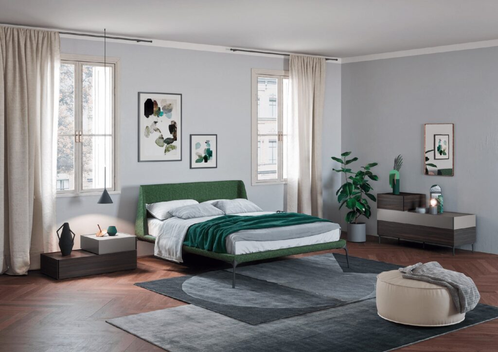 Letto Velvet - Letti Novamobili - Ginocchi Arredamenti