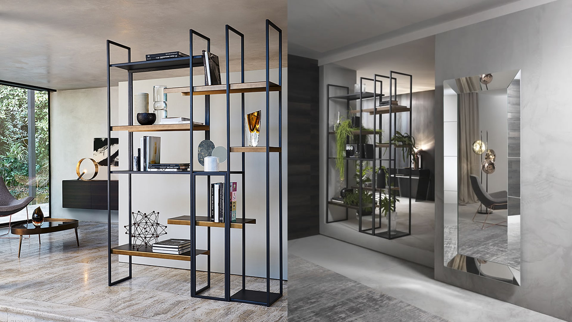 Freewall Libreria- Riflessi - Ginocchi Arredamenti Roma