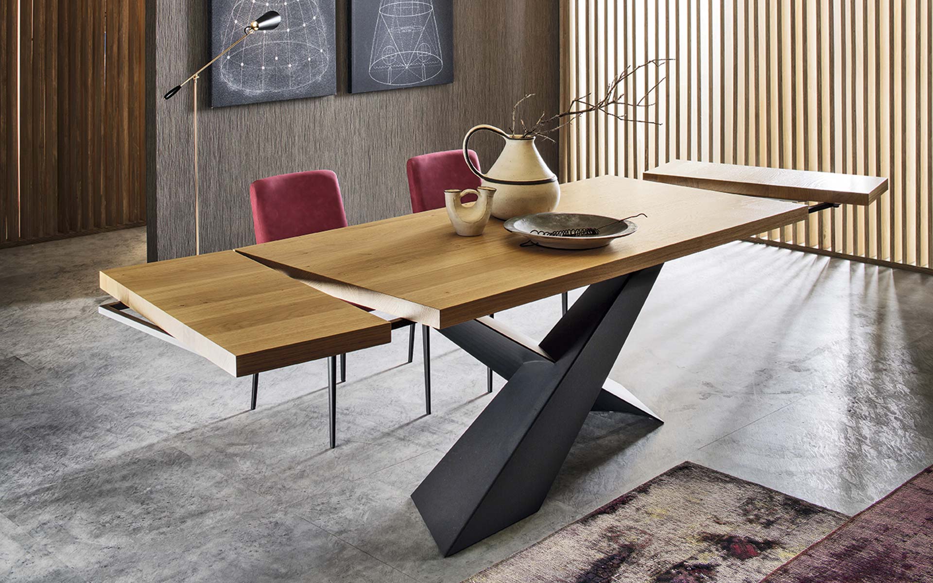 Tavolo Living in Legno - Riflessi - Ginocchi Arredamenti Roma